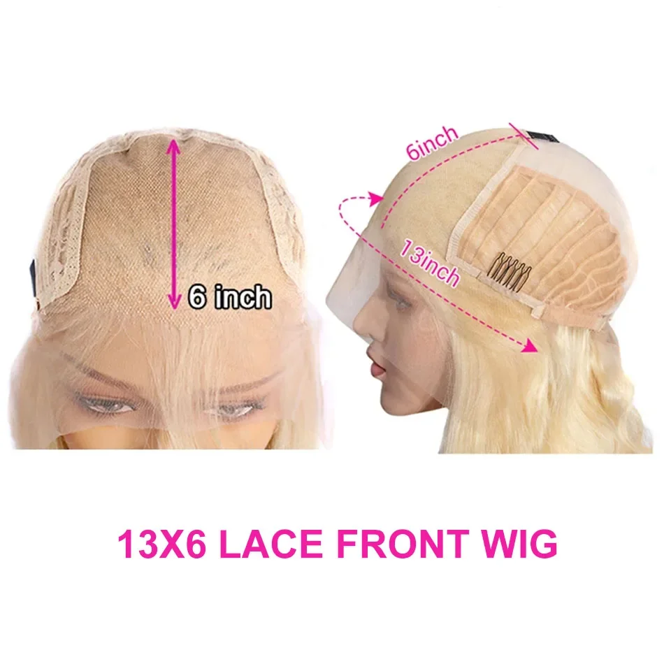 613 13x6 HD Lace Frontal Human Hair Wigs 613 Blonde Lace Front Human Hair Wigs Peruvian Remy Straight Wig For Women human hair wig