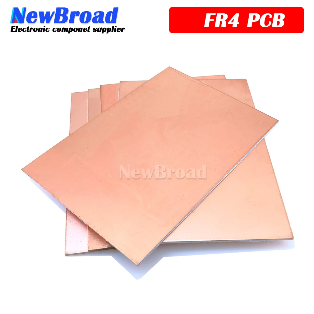 4 шт. FR4 PCB 10x15 см 10*15 односторонняя медная плакированная пластина набор DIY