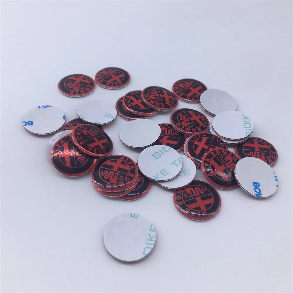 Alfa Romeo Car Key Emblem Sticker Set - 15 Color Options, Multiple Sizes