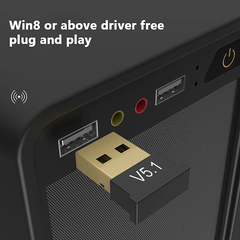 USB Bluetooth 5.1 Adapter Transmitter Receiver Bluetooth Audio Receiver USB Dongle Wireless USB Adapter for Computer PC Laptop
