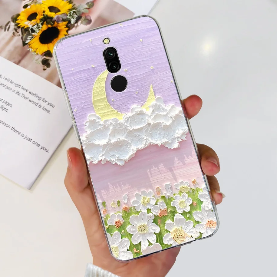 For Redmi 8 Xiaomi Redmi 8A Case phone case phone protector cover Shockproof Phone Cover Fashion Marble Heart Soft Bumper Xiaomi 8A Pro Redmi8 Capa