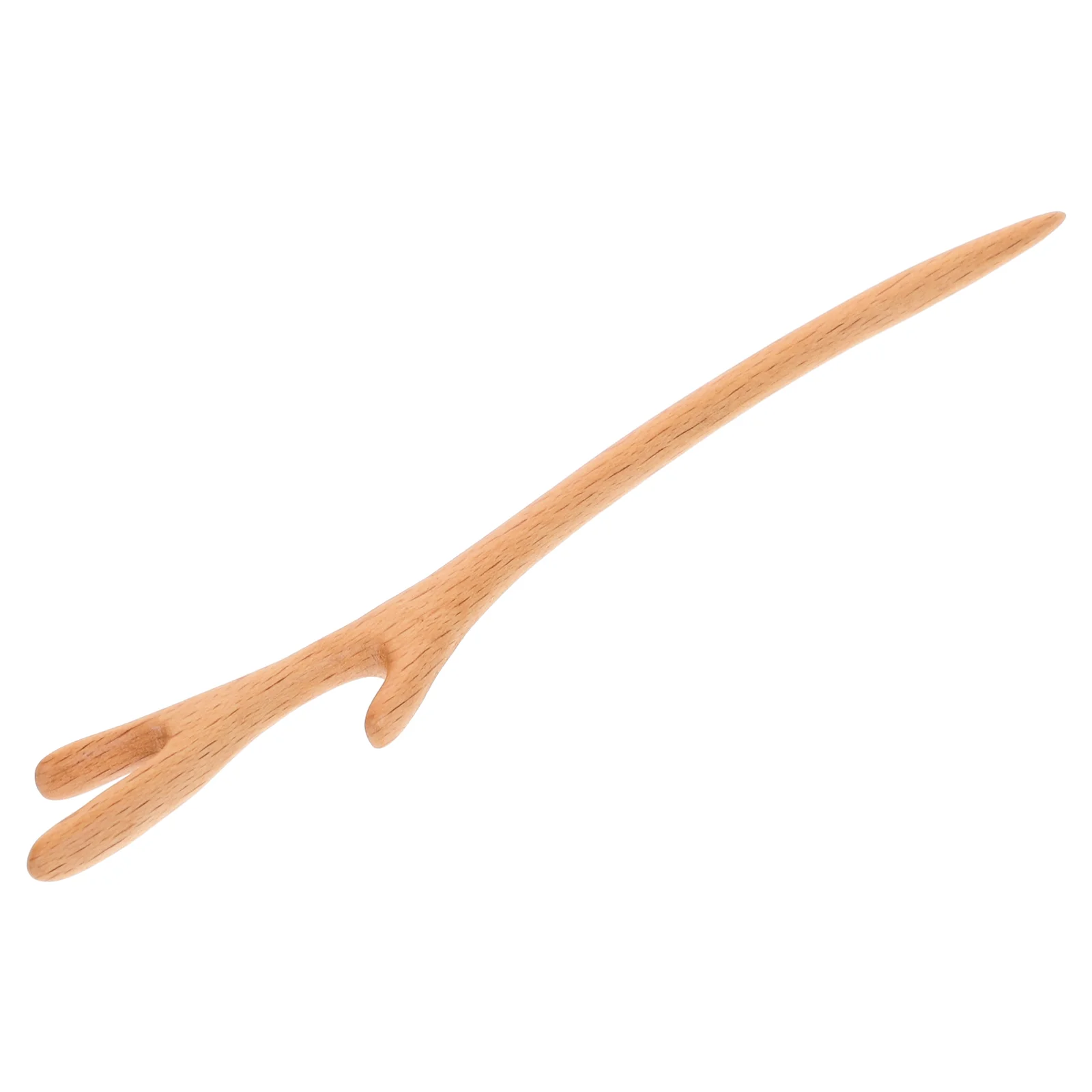 

Peach Wood Hairpin Retro Classical Ethnic Style Headdress Engraved Accessories (antlers) Dryer Tools
