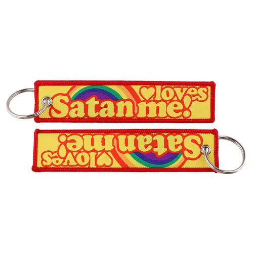 1pcs Computer Pop-up Window Quotes Embroidered Keys Tag Keychains For Motorcycles Backpack Fashion Key Ring Accessories Gifts - Image 53