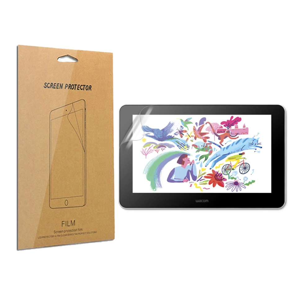 3 Pellicole Protettive Opache In TPU Per Wacom One DTC133 DTC133W0D 13.3", Anti-Graffio, Senza Bolle