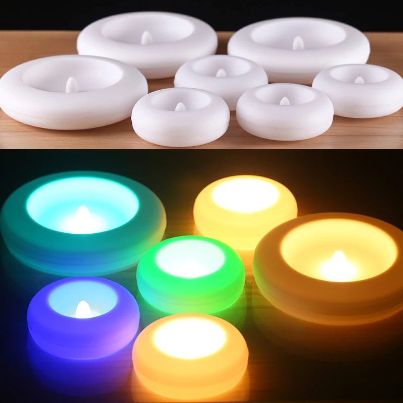 12 * Wassersensor schwimmende Kerze Teelicht 2,9" 2,1" Atmosphärenlampe für Zylindervasen Tischdekorationen batteriebetriebene Nachtlampe – Detail 11