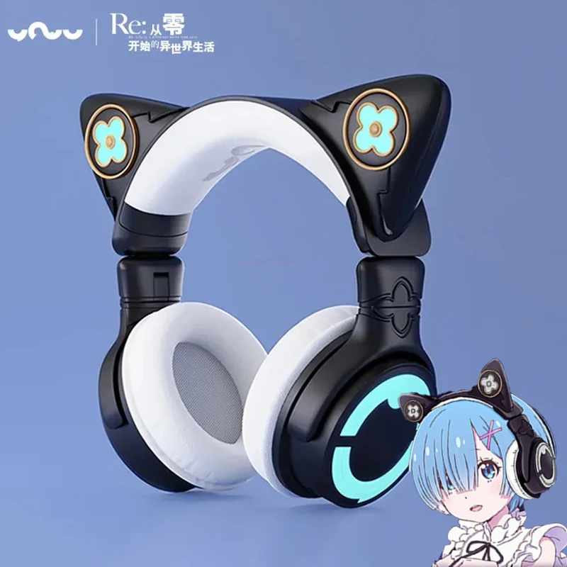 

Yowu Cat Ear Headset Two-Dimensional Anime Re:0 Rem Peripheral Joint Wireless Bluetooth E-Sports Computer Game Wheat Headphones