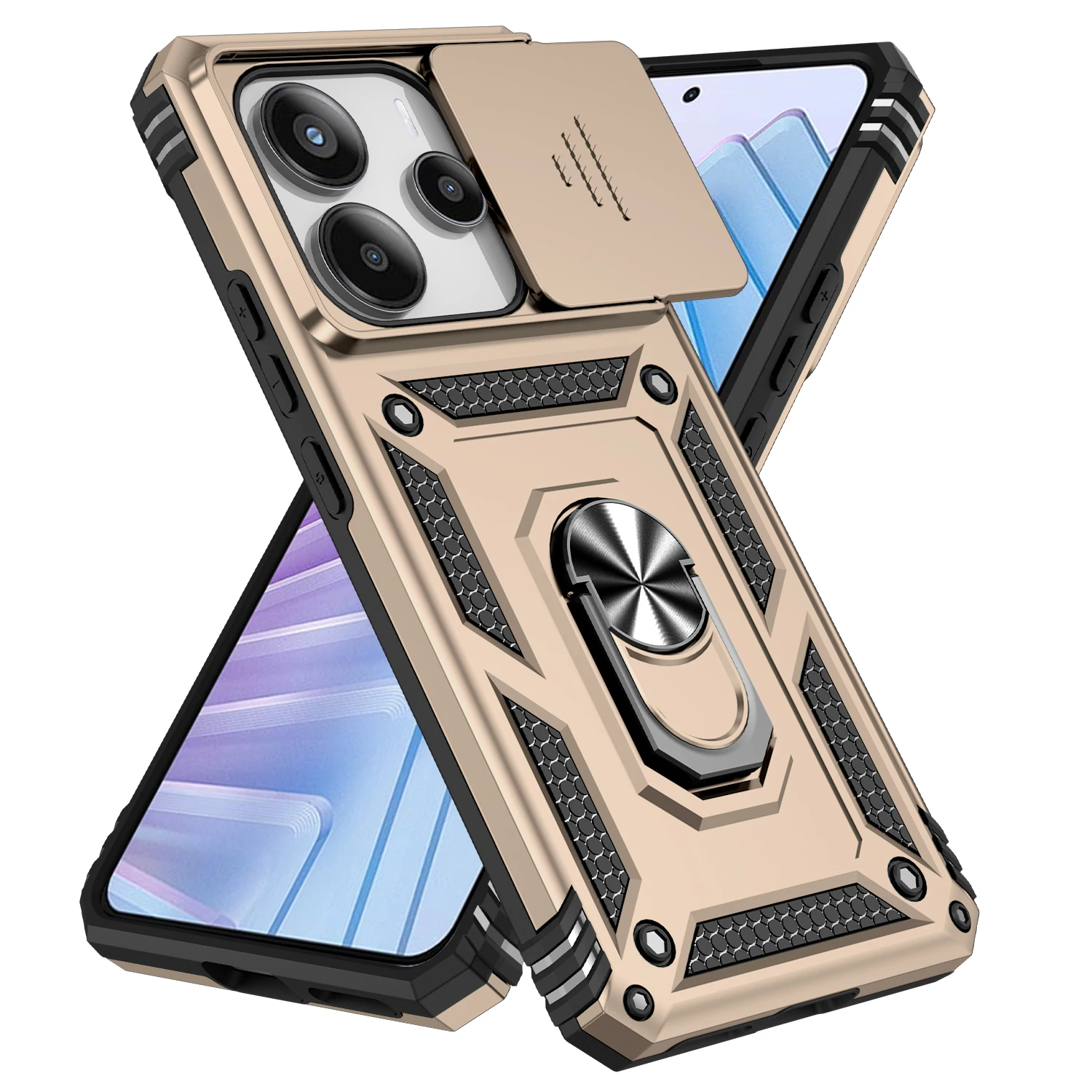 Military-Grade Heavy Duty Shockproof Armor Case with Kickstand