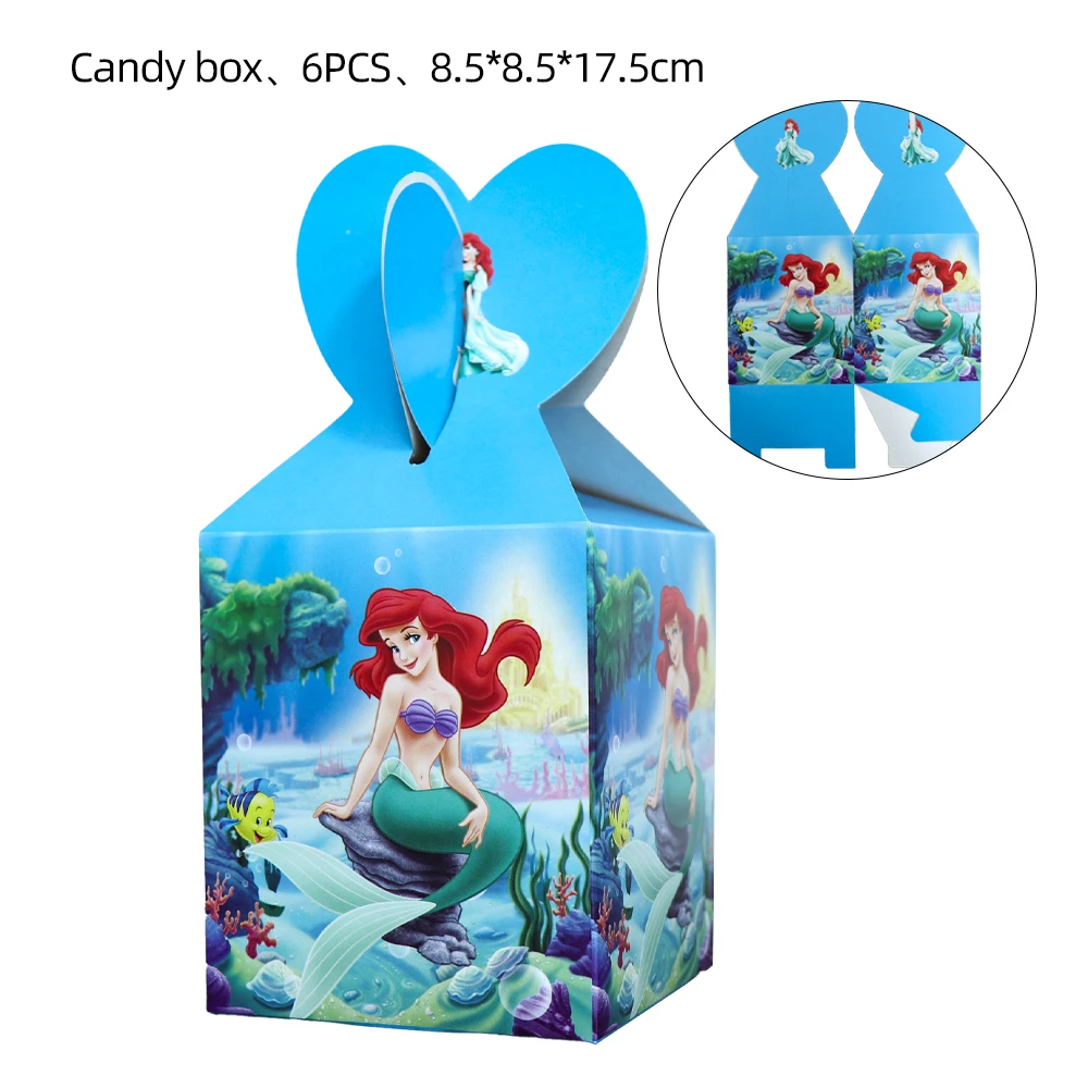 Scatola per Popcorn con Design a sirena, scatola di caramelle