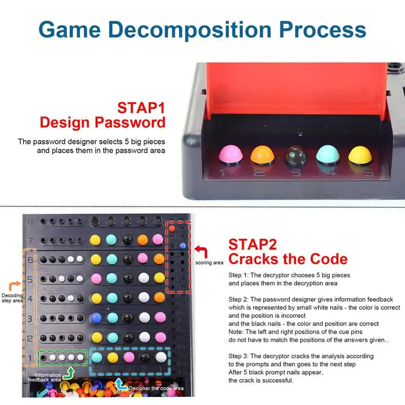 Code Breaker Board Game Surprising STEM Educational Strategy Game Great Holiday Gift For Kids To Improve Their Logic Thinking 5