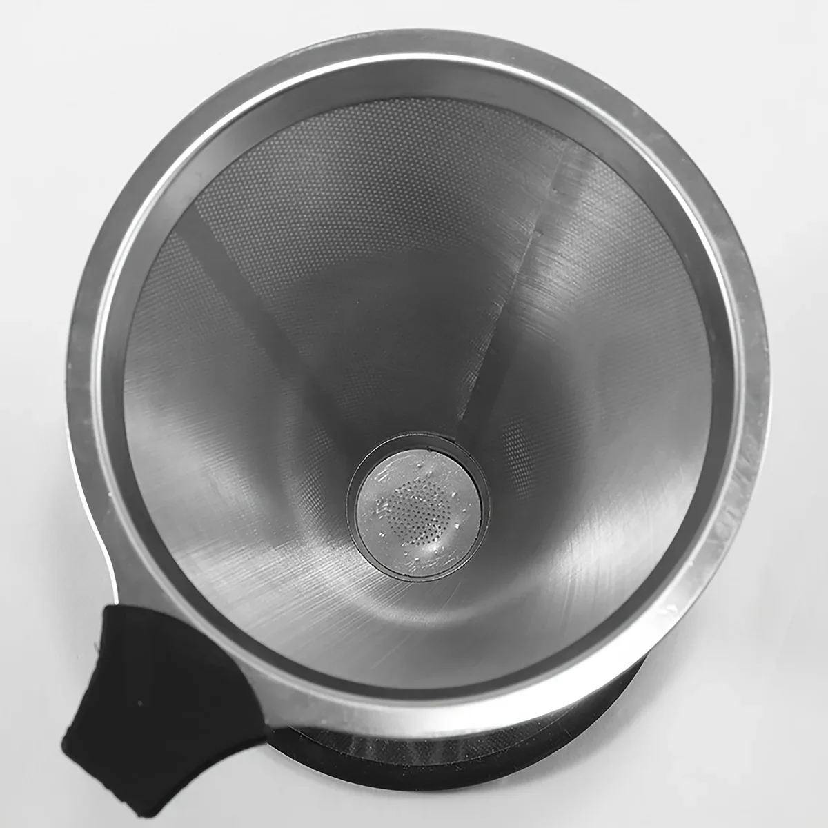 1pc Double-Layer 600 Mesh Fine Coffee Filter, Food Grade 304 Stainless Steel Coffee Funnel Coffee Dripper, For Fine Drip Brewing