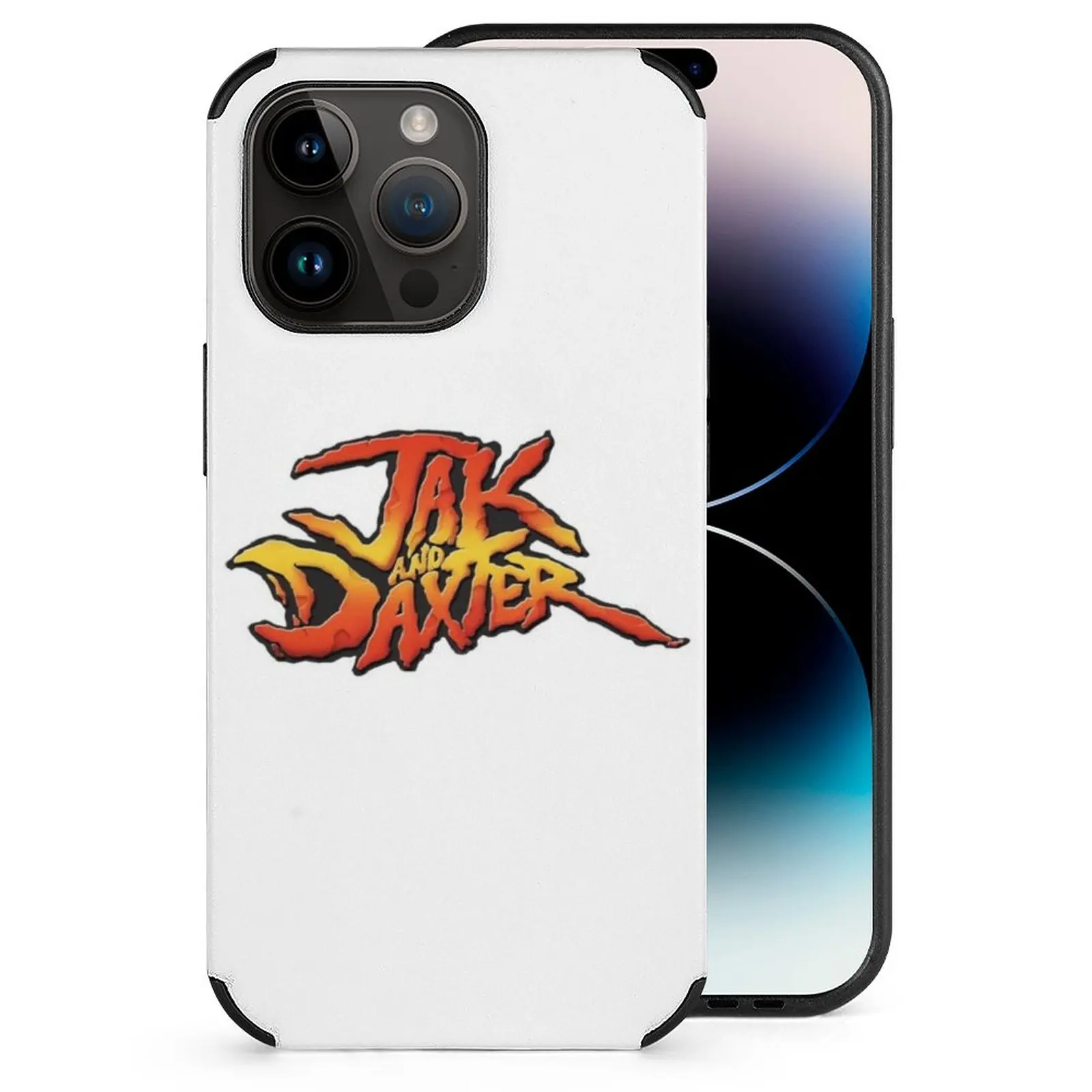 Custodia In Fibra Di Gioco Jak Per Apple Iphone 14 13 12 11 Mini Pro Max Xr 8 7 Plus Custodia Per Telefono Nera Jak E Daxter Videogiochi Jak
