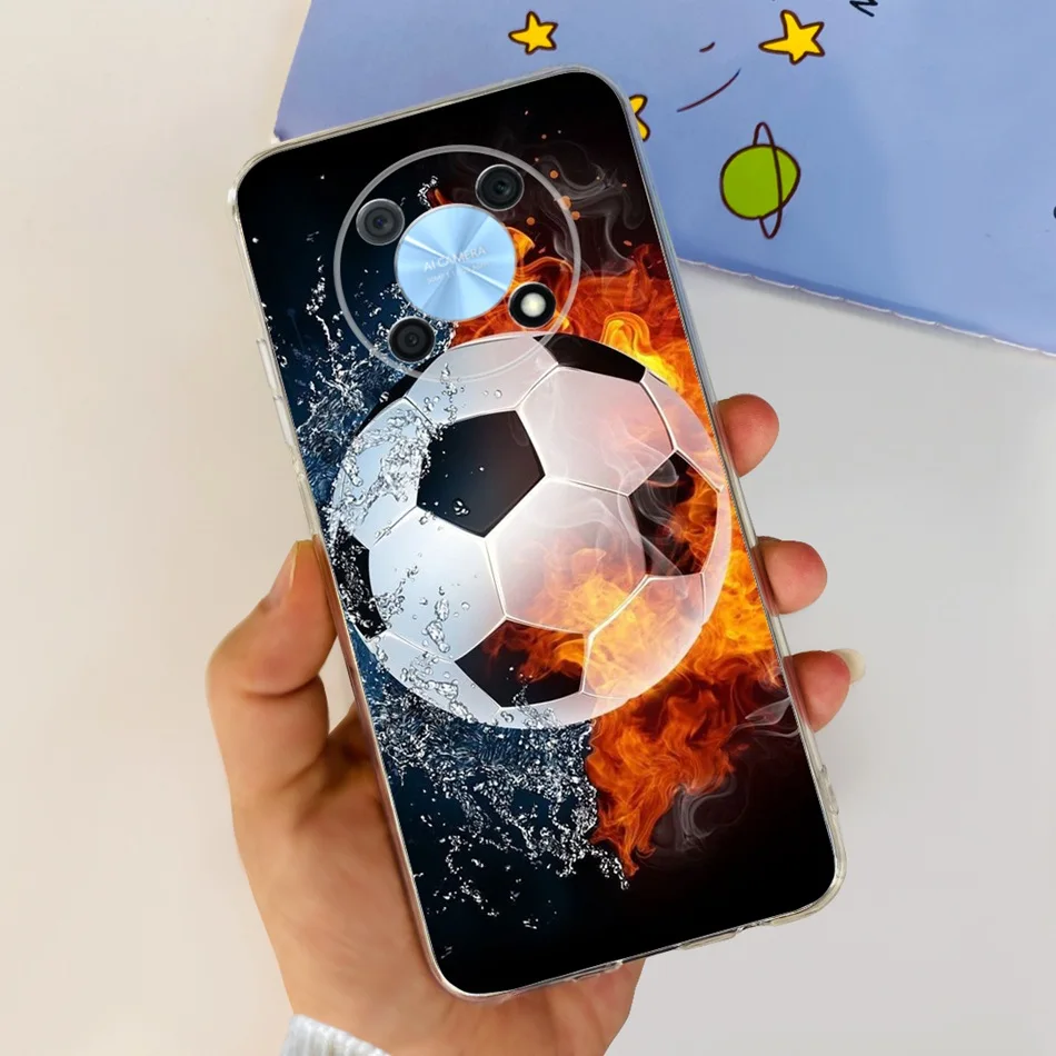 Elegant Printing Soft Silicone Clear TPU Slim Phone Case