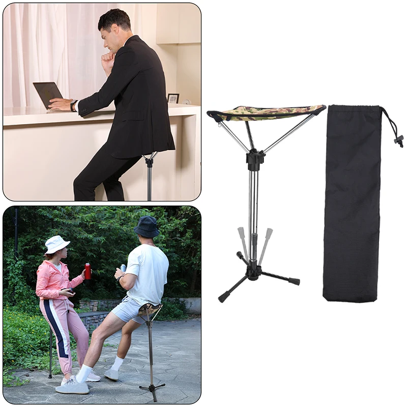 Portable Tripod Stool Folding Chair with Carrying Case for Outdoor Camping Walking Hunting Hiking Fishing Travel folding stool folding chair