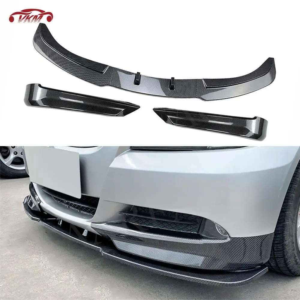 

Front Bumper Lip Chin Sploiler Side Flaps Apron Guard Bodykit For BMW 3 Series E90 320i 325i Standard 2005-2008 Car Accessories