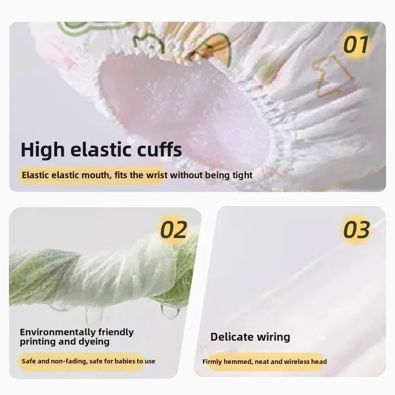 Disposable Children's Sleeve Covers 0-4 Years Old For Eating Painting Non-Woven Fabric Dirt Resistant Waterproof Sleeve Cov