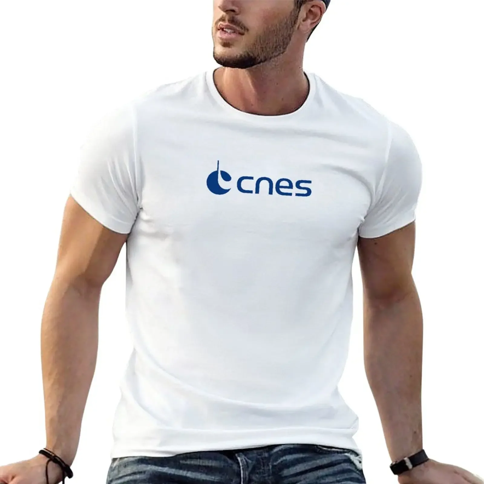 

FANs OF-CNES-National-Space-Centre-Logos T-Shirt anime aesthetic clothes slim fit t shirts for men