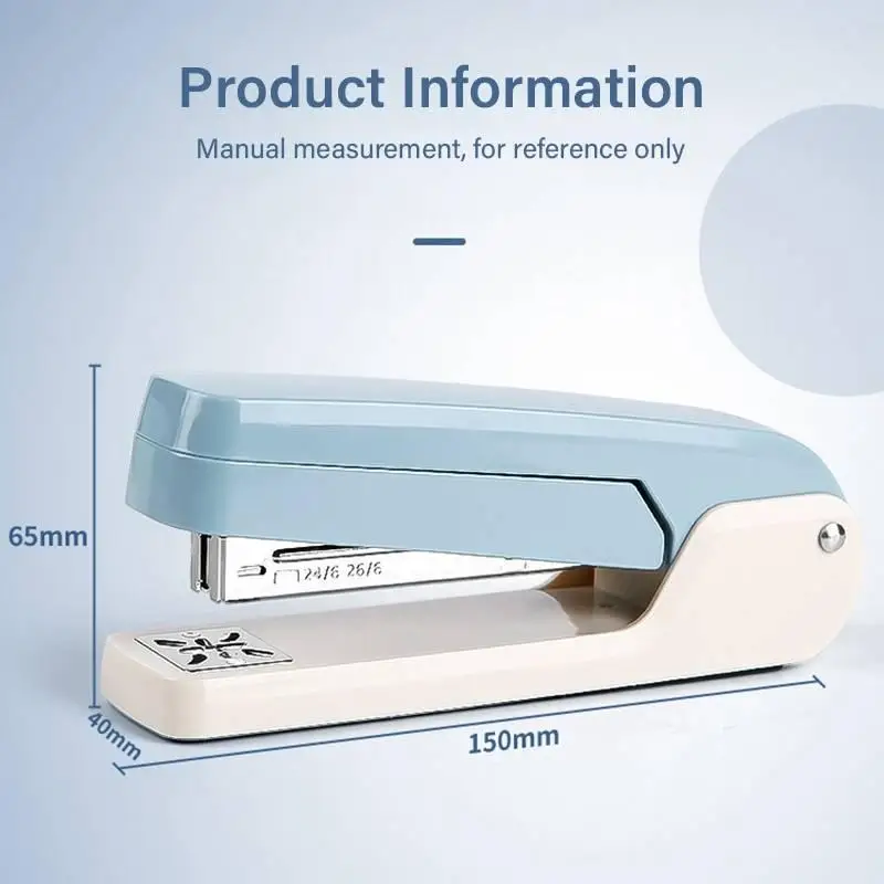 1개입 360도 회전 스테이플러, 학생용, 가정용, 사무실용, 척추 스테이플링에 적합한 대형 헤비듀티 스테이플러