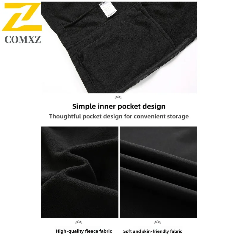 COMXZ Chaqueta 3-In-1 High Quality Brand Outdoor Adventure Camping Windbreaker Jacket Climbing Wear Resistant Handsome Men Coat