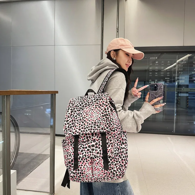 Stylish, Large-capacity  Good-looking Backpack Waterproof Versatile  Casual  Flip-top Design  Harajuku