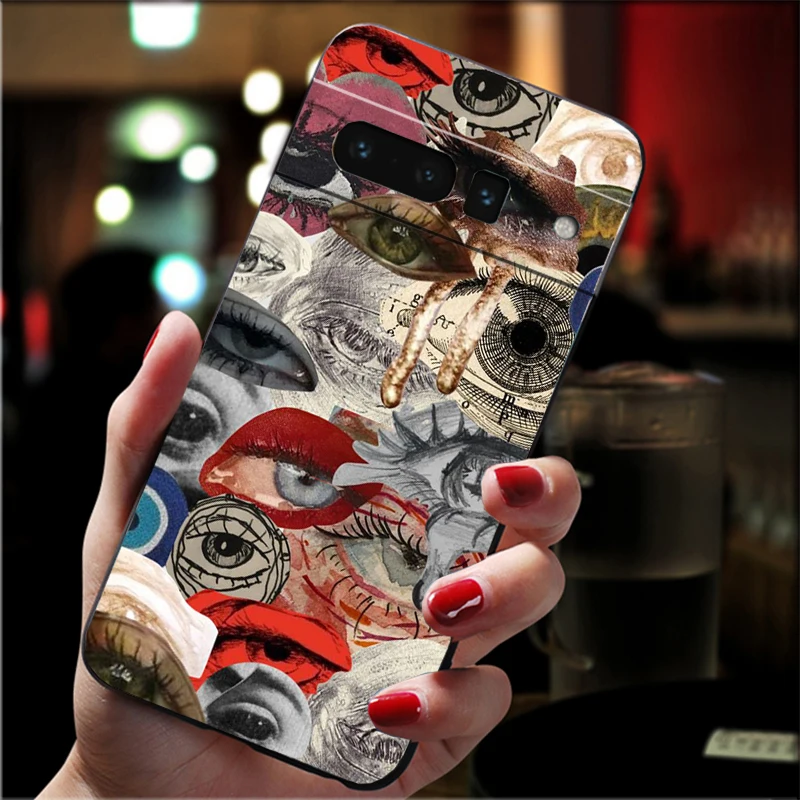 Scary Face Eyes Phone Case with Spooky Design