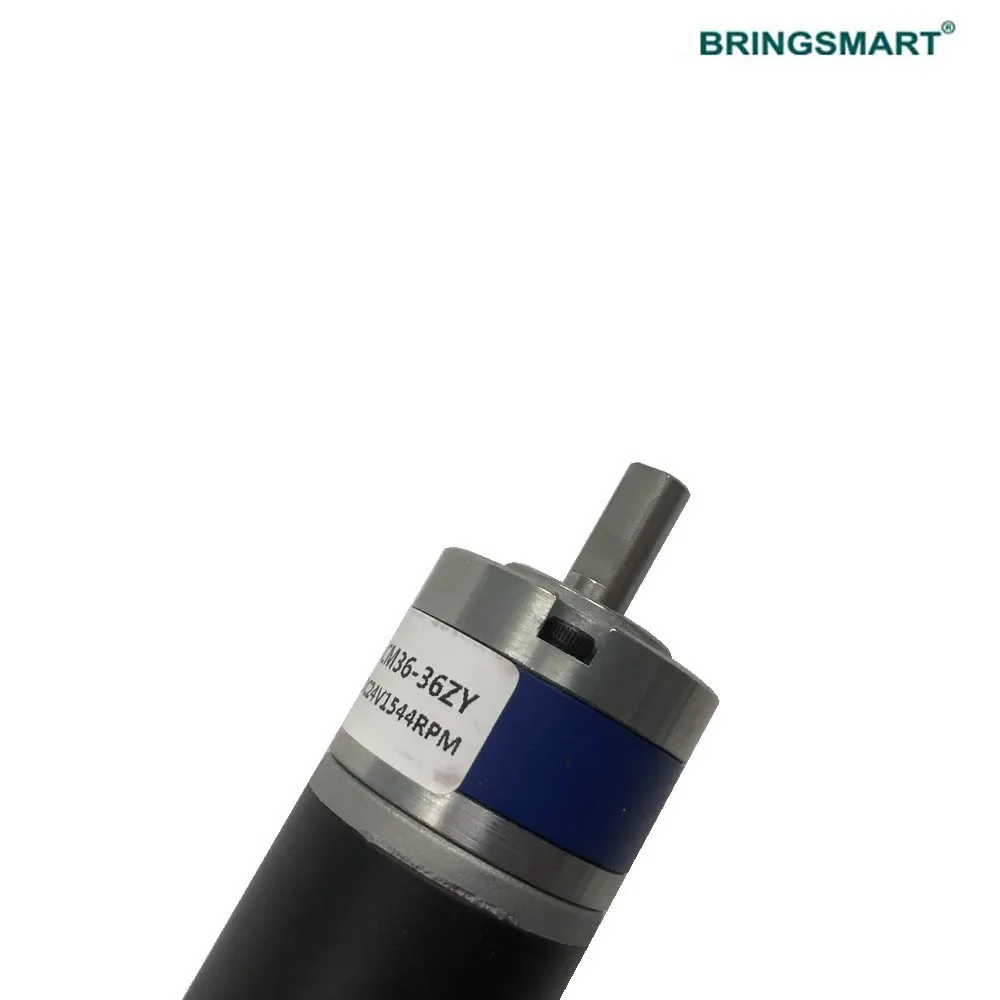 Bringsmart 올 메탈 유성 기어 모터, 마이크로 기어 감소, DC 모터, 강철 튜브 모터, 맞춤형 12V, 24V, 큰 토크, 36mm