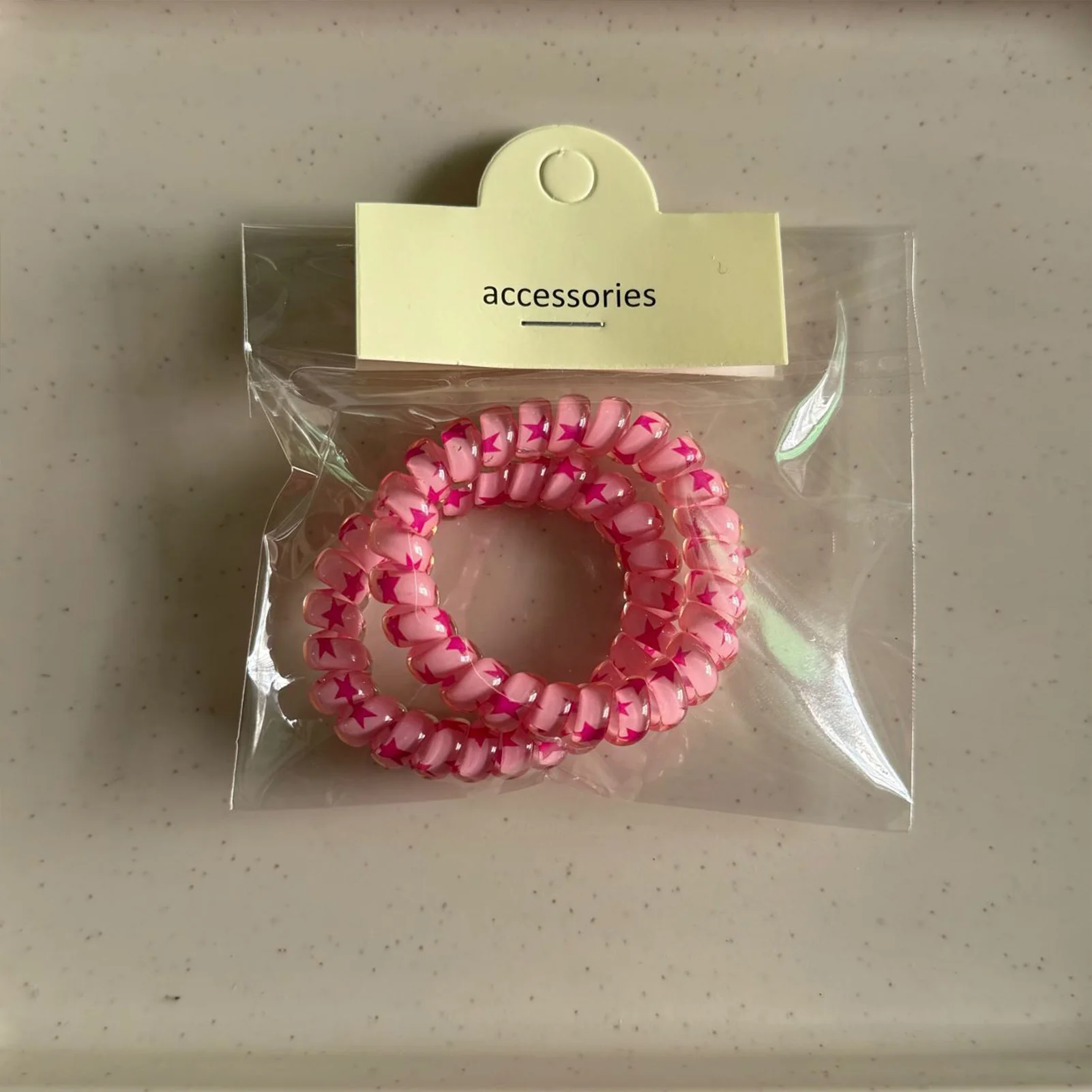 Mermaid Color Spiral Hair Ties Set - Vibrant Elastic Bands