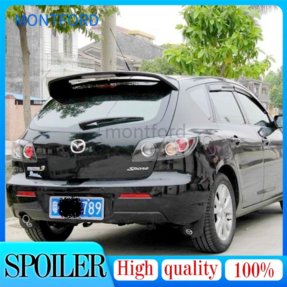 

Автомобильный Стайлинг, неокрашенный праймер из АБС-пластика, задний спойлер для багажника, подходит для Mazda 3 Mazda3 Hatchback 2006-2012