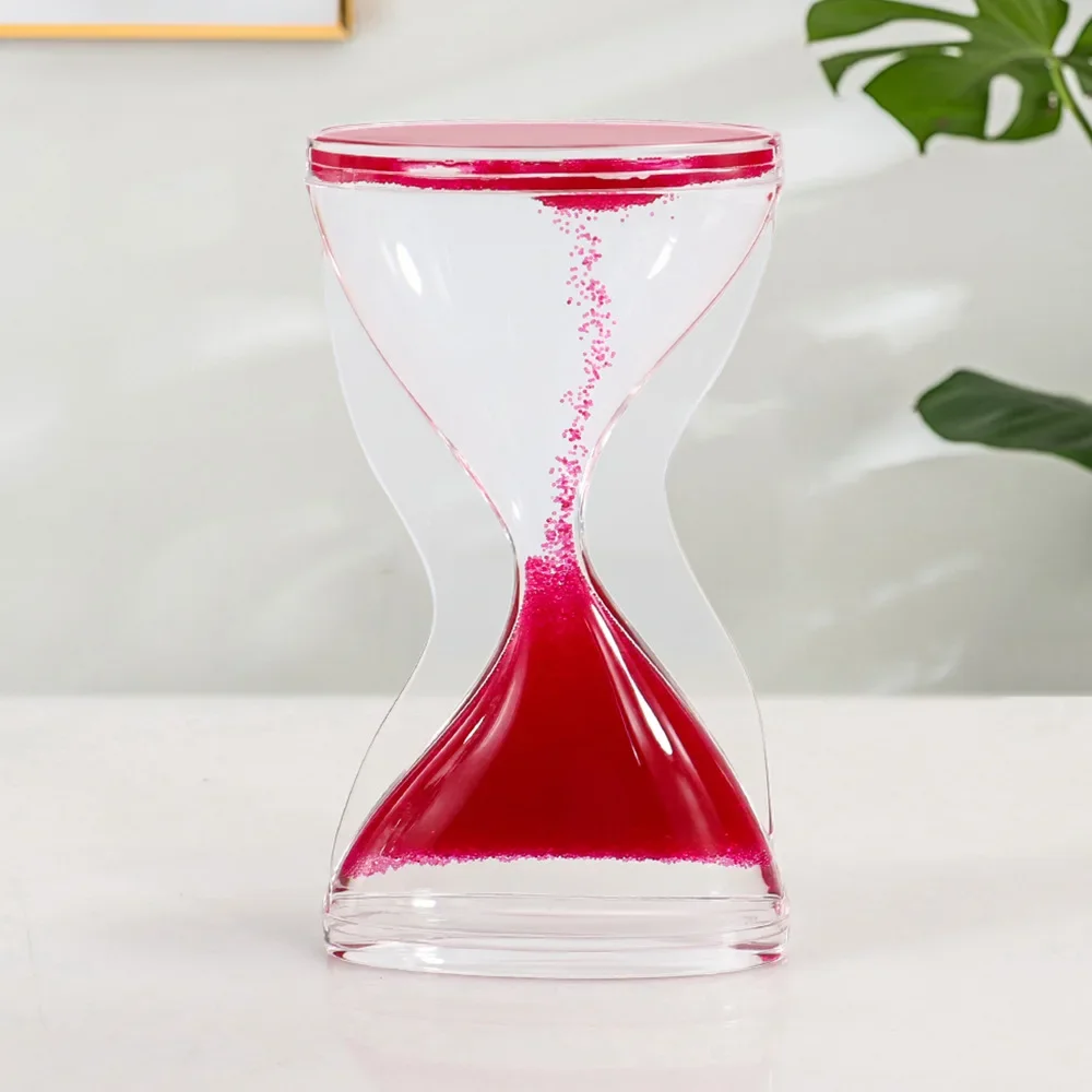 Creative Desktop Hourglasses Timer Movement Sensory Toy for Kids Adults Stress Relief Home Office Decor Craft Ornaments sand timer liquid hourglass timer colored hourglass