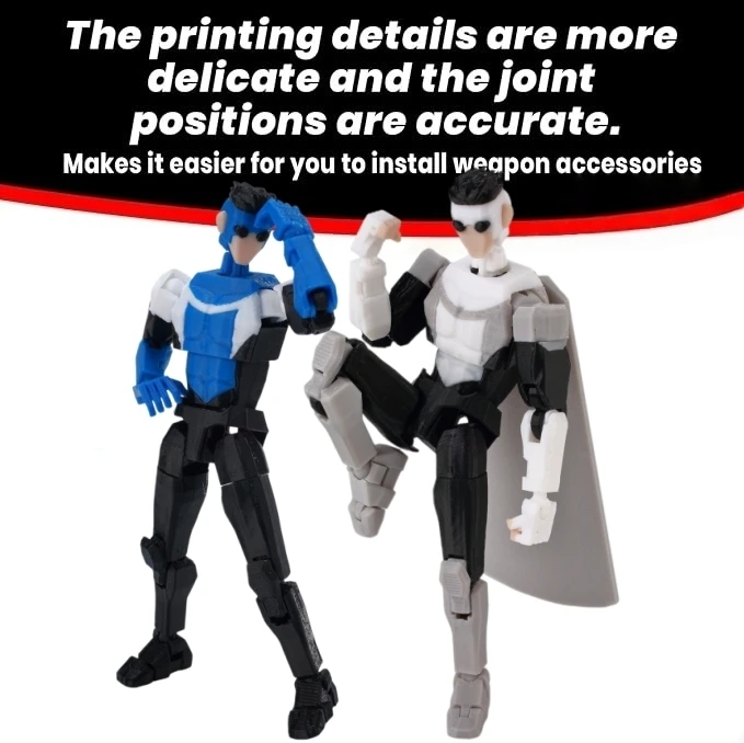 9L3D Titan 13 Invincible Figure Multi-Jointed Movable 3D Printed Dummy 13 Robo Action Figurine Statues Full Body Mechanical Doll - 6