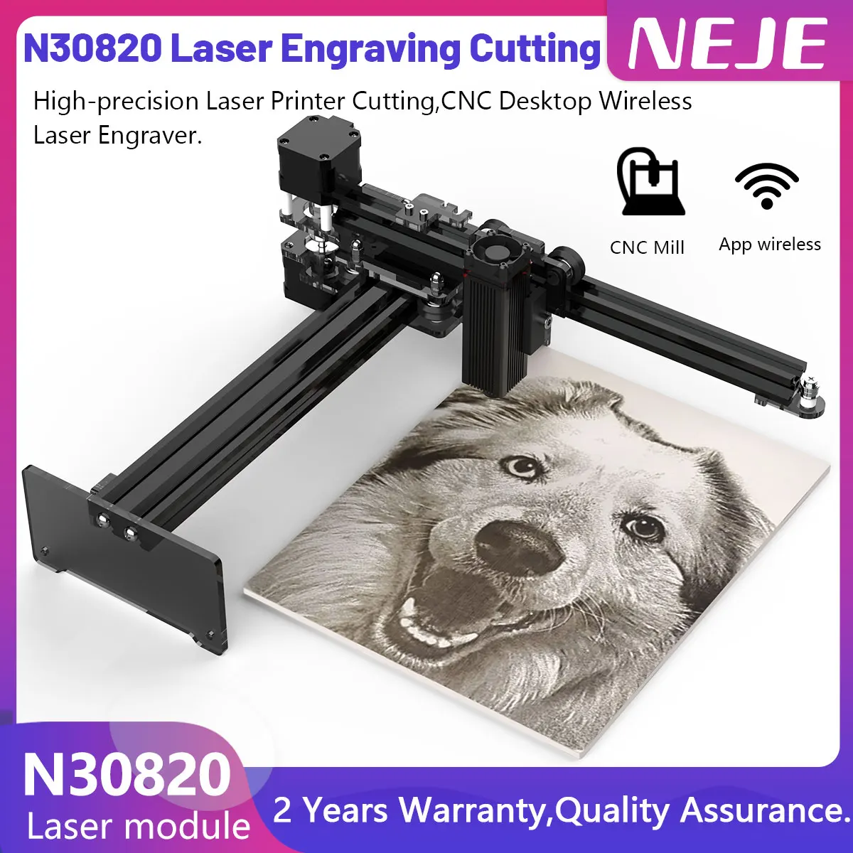 Neje 3 Laser Engraver Air Assist Cutterlaser Engraving Machine Cutting