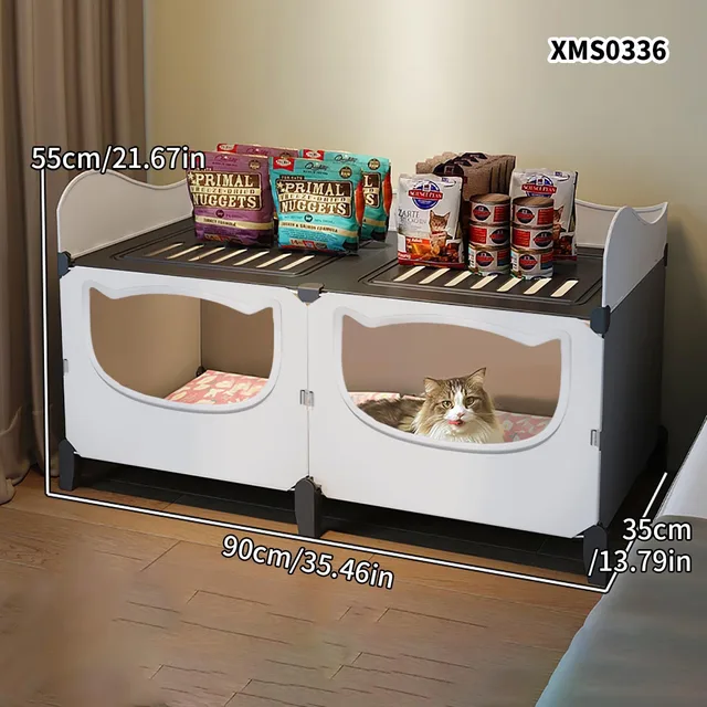 Cat Nest for All Seasons, Enclosed Cat Nest, Summer Cooling and Cooling, Bunk Bed, Two-Story House 4