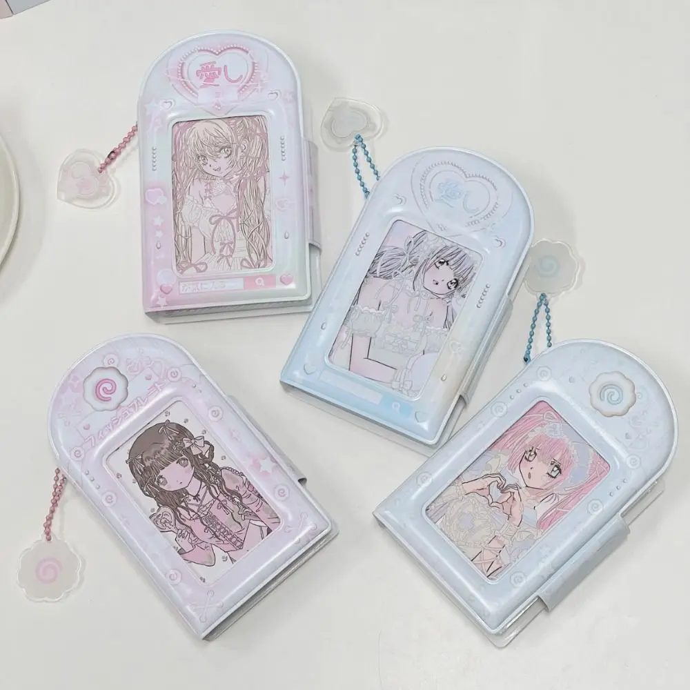 

Hollow Out Photo Card Album Three Inch PVC Small Card Storage Album Cute One Grid Cartoon Picture Album Girls Gift