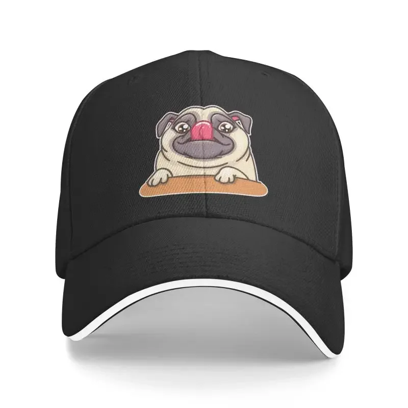 

Personalized Pug Snout Baseball Cap Men Women Adjustable Animal Puppy Dog Dad Hat Outdoor