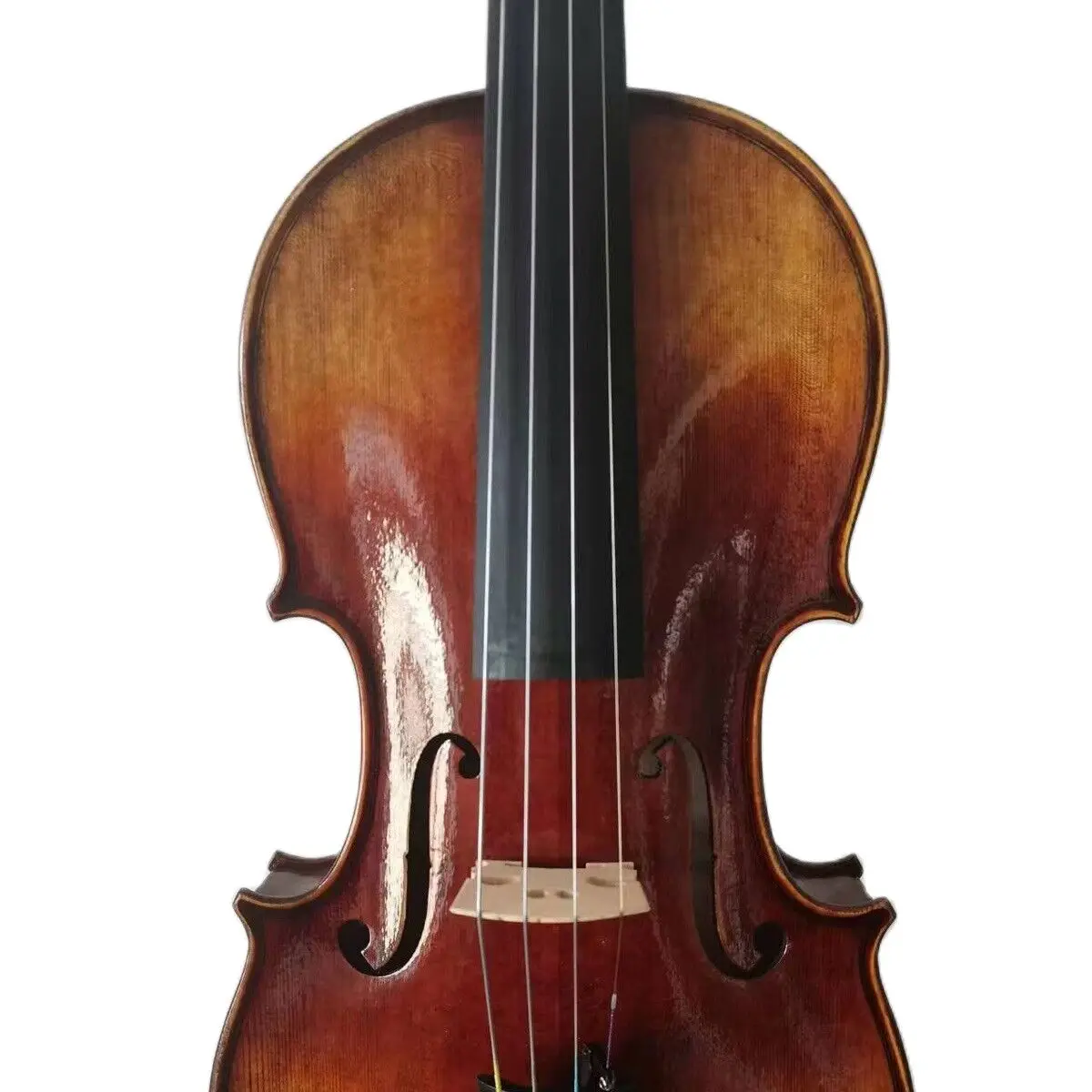 

4/4 violin Stradi model 1 PC flamed maple back spruce top hand carved K3102