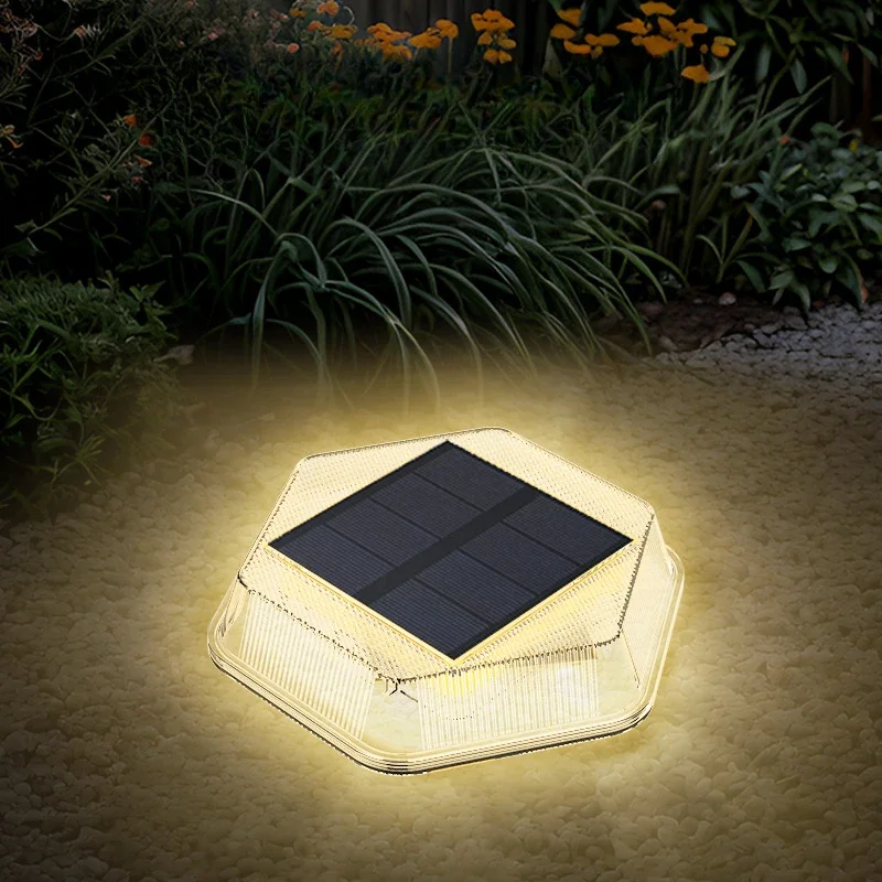 Solar Lawn Lamp Outdoor Garden Light Waterproof Powered Light Illuminate Home Courtyard Underground Decor Outside LED Lights