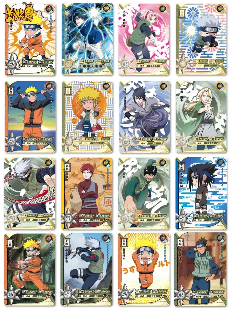 Zufällige Naruto Anime Karte Array eine Packung Kapitel seltene bp mr Karten Charakter Sammlung kardiert Kinderspiel zeug Geschenk