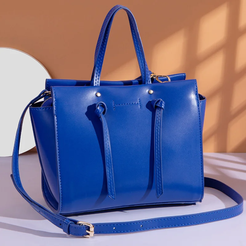 Summer New Fashion Shoulder Bag for Female Large Capacity Solid Color Tote Handbag Women's Briefcase