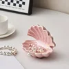 Creative Mini Ceramic Shell Jewelry Storage Tray Jewelry Necklace Display Desktop Jewelry Birthday Gift for Friends 3