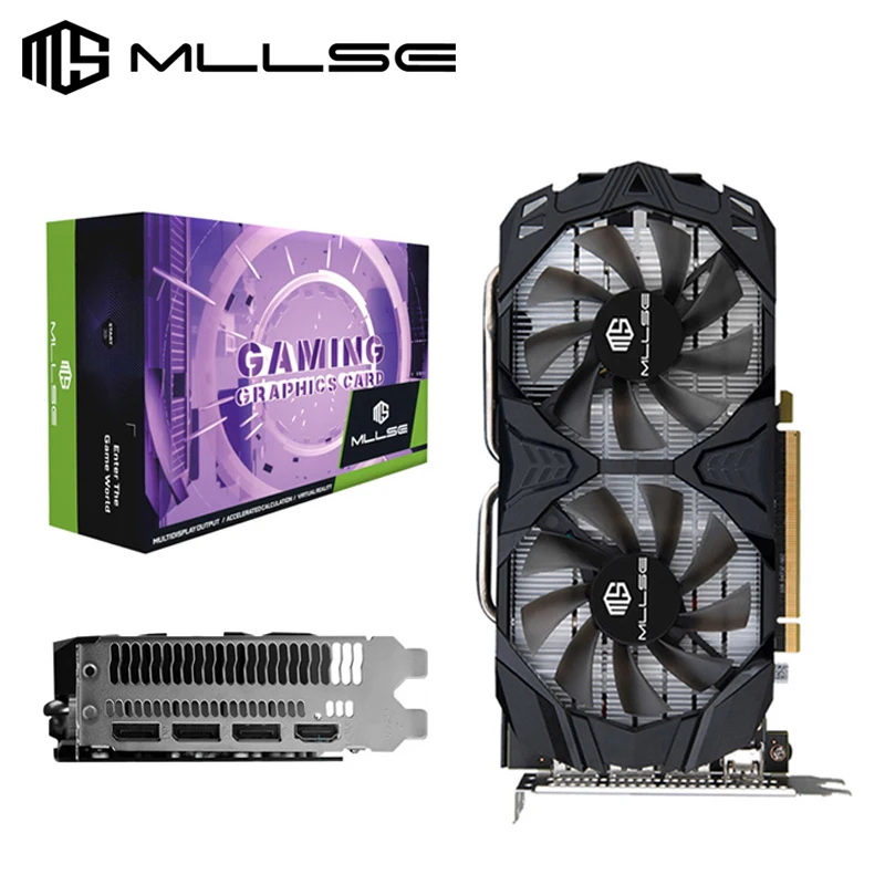 Mllse-amd Radeon rx 580 Placa Gráfica 8g Gddr5 256-bit 2048sp Desktop Vídeo Pcie 3.0×16 Gpu pc Gamer