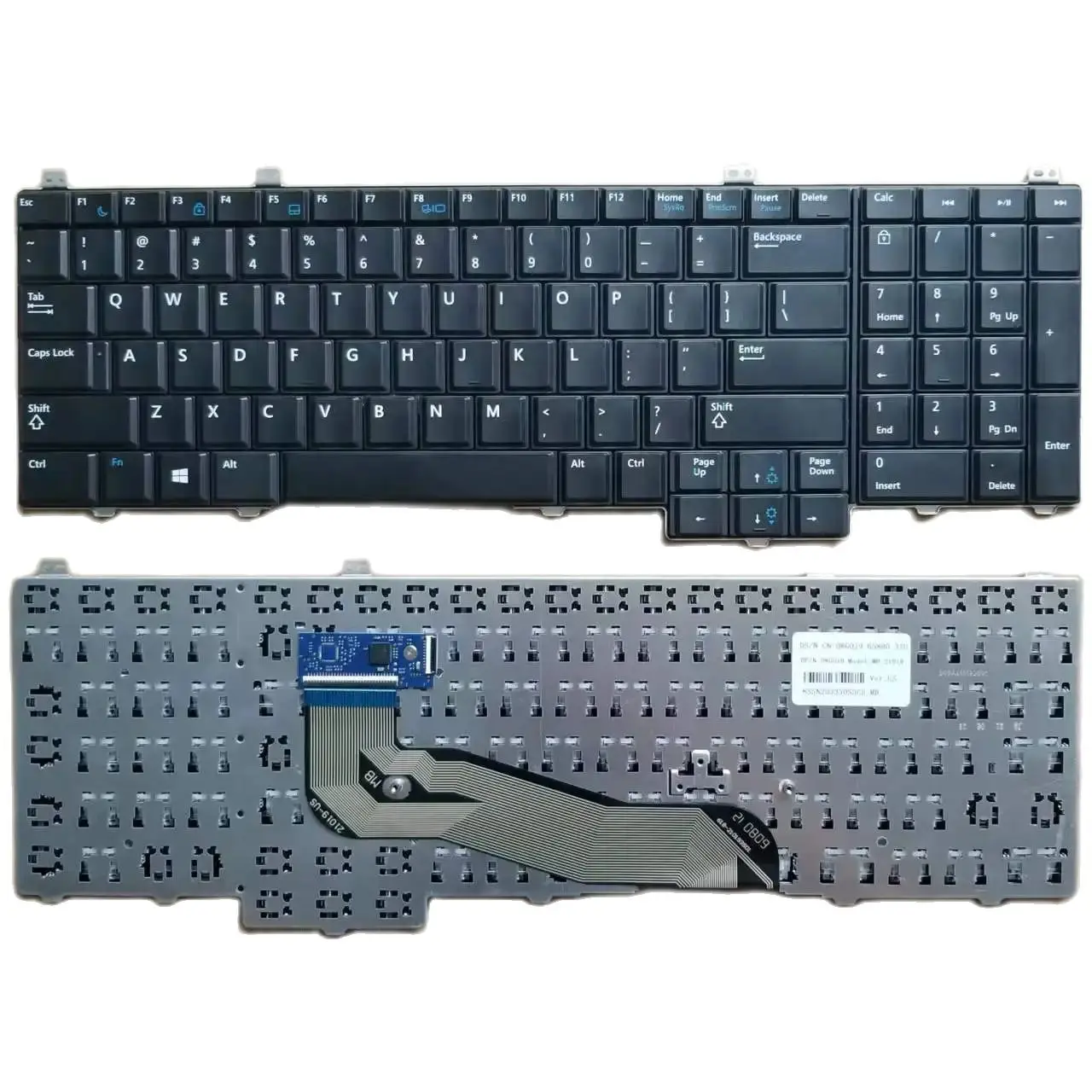 

Новая английская черная клавиатура US для ноутбука Dell Latitude 15 5000 E5540 08G019 21019