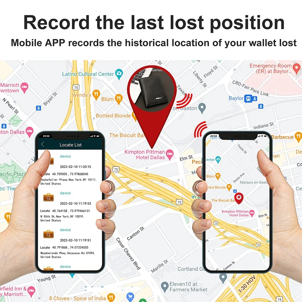 Wallet GPS Card Holder Wallet for Men Smart Card Holder  Wallet for Men With Tracking Device  FindMy for Android, Best Men  Gift 5