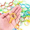 5/10pcs Mini 2" Magnifying Glasses Plastic Pocket Children Detective Explorer Crafts Colorful Party Favors Toys Gifts for Kids 2