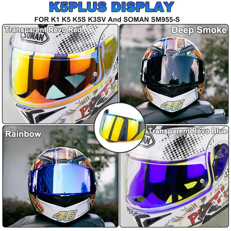 Amazon.com: Camrusic Motorcycle Helmet Visor Compatible with