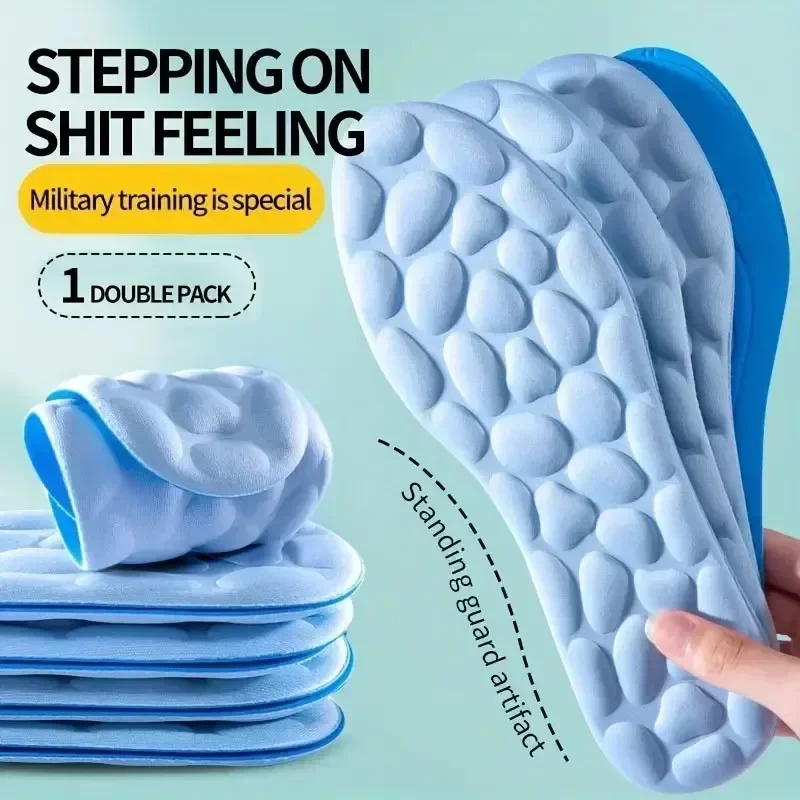 1-3pairs Massage Memory Foam Insoles for Sneakers Sole Breathable Cushion Sport Soft Insoles Foot Orthopedic Shoes Pads