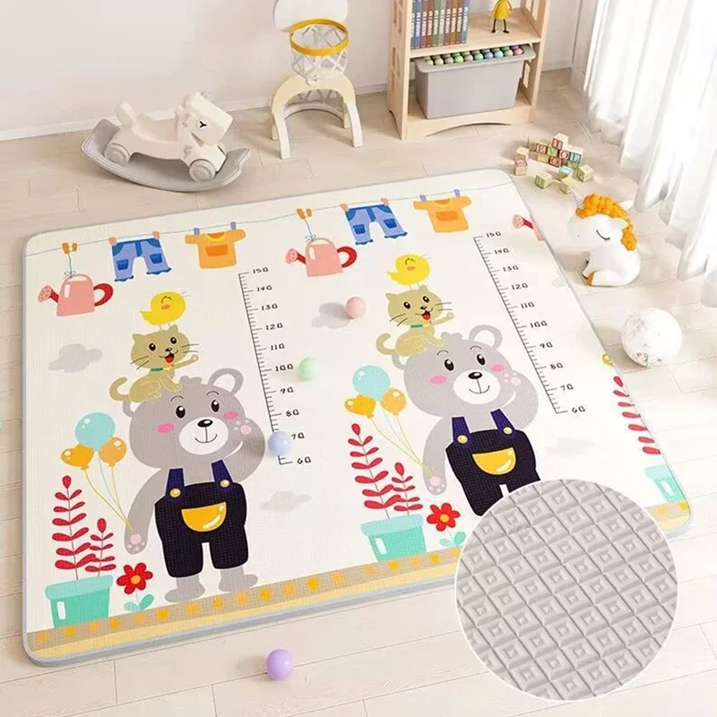 Non-toxic 200cm*180cm Crawling Mat Double Surface Carpet creative cartoon design Developing Mat for Children Cute Baby Play Mats