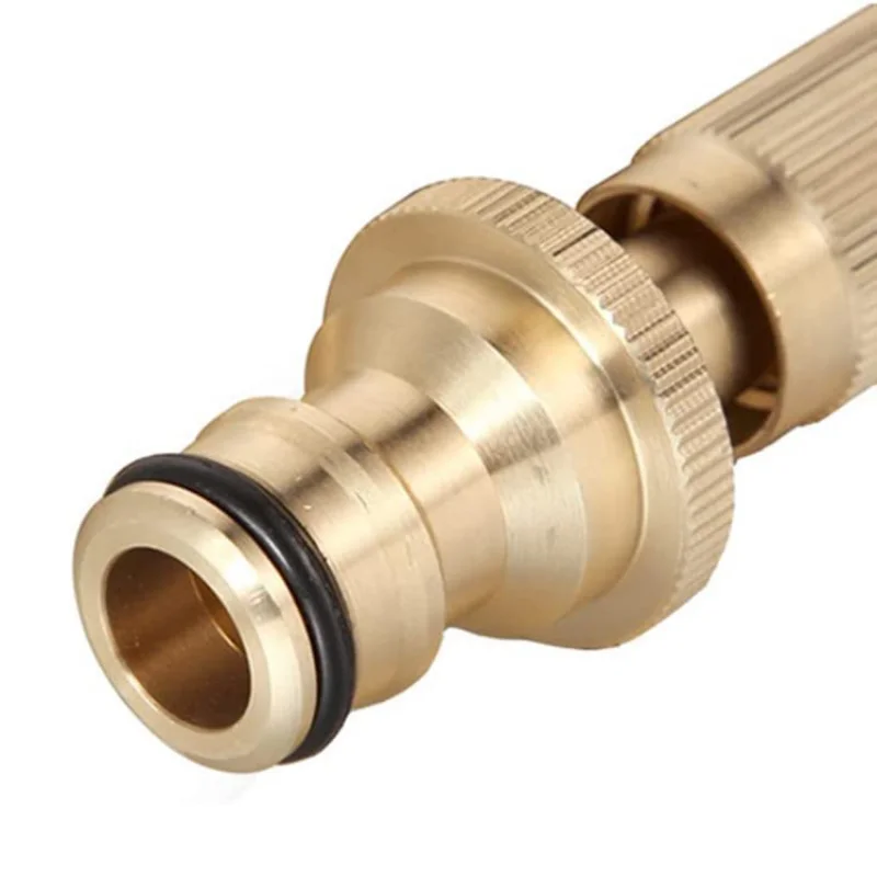 1/4 High Pressure Washer Shower Car Wash Water Gun Household Brush Car Watering Nozzle In-line Type Copper 2