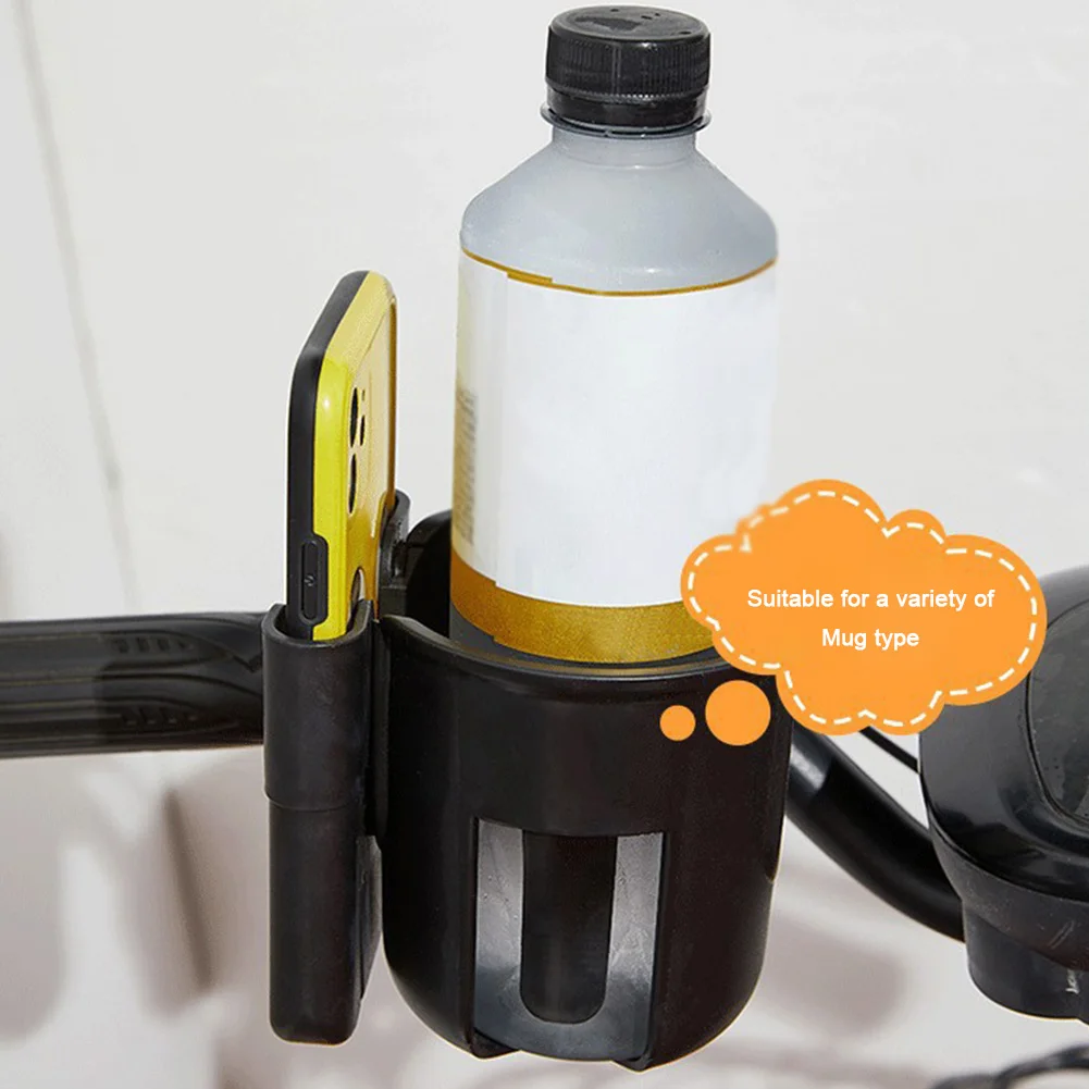 2-in-1 Cup Phone Holder Stroller Cup Holder with Phone Holder Bike Cup Holder Universal Cup Holder for Stroller Bike Golf Cart
