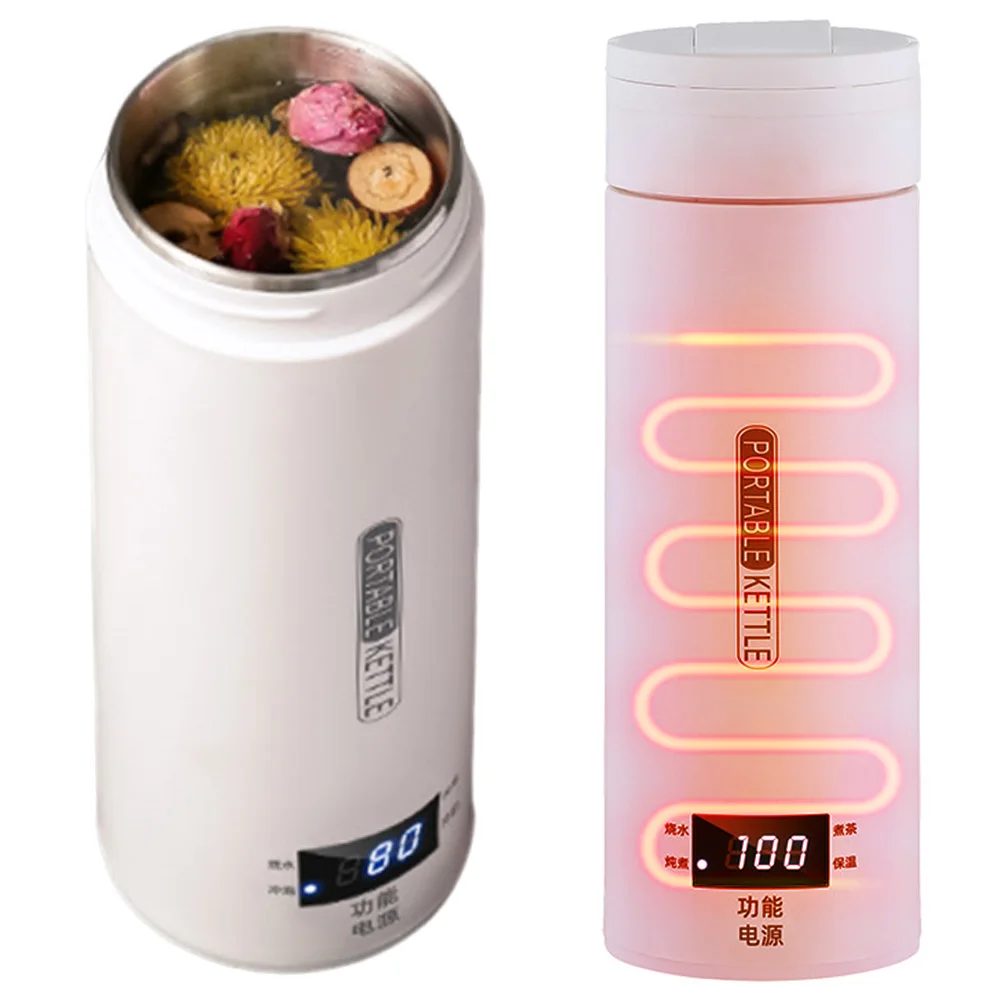 500ML Portable Electric Kettle with LCD Display 4 Temperature Settings Small Travel Electric Kettle Mini Hot Water Boiler