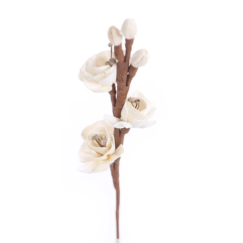 2Piece Simulation Flower Branch Fireless Aromatherapy Rattan Replacement Reed Diffuser Accessories DIY Home Vase Decoration