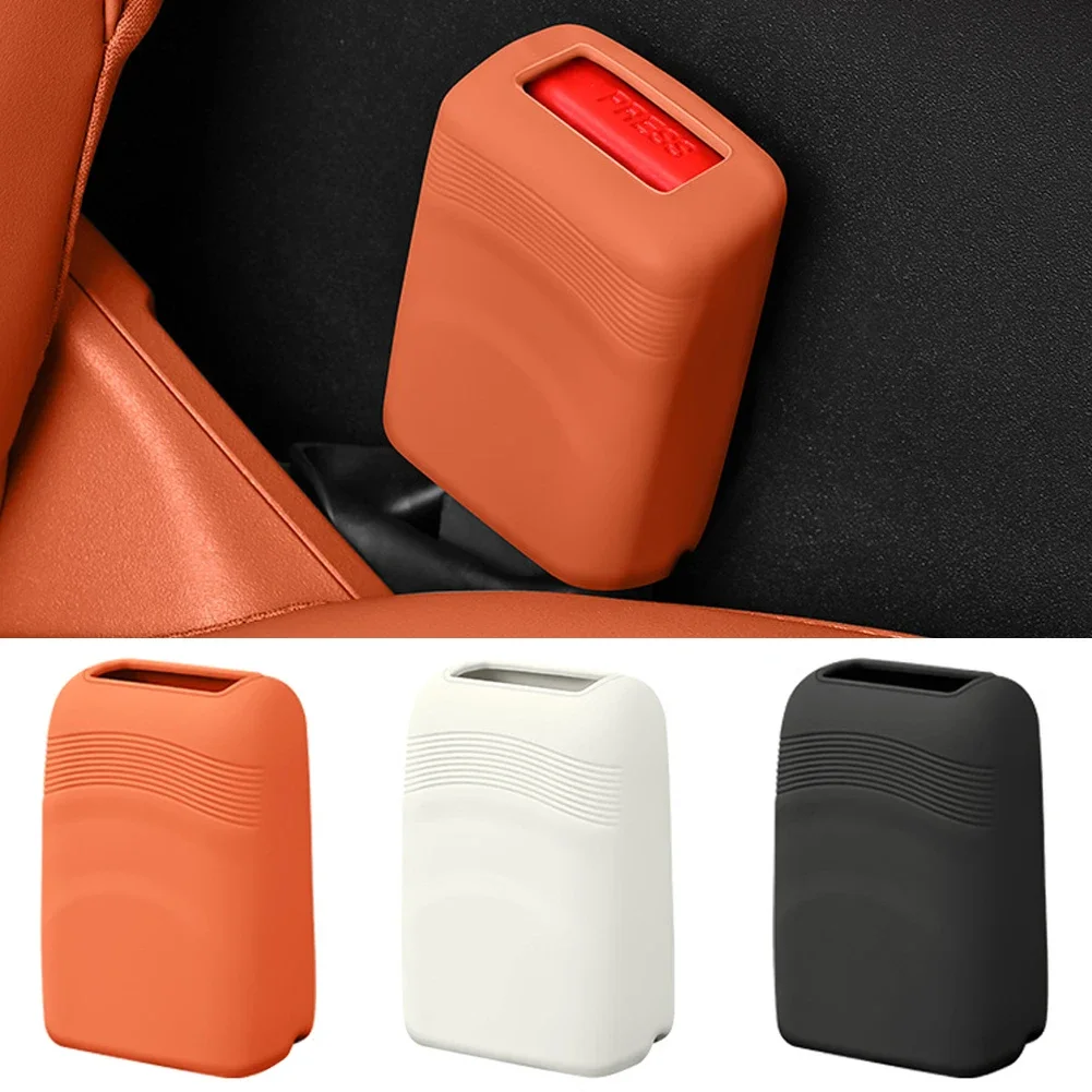 자동차 안전벨트 스크래치 방지 커버 실리콘 버튼 보호 케이스 범용 카시트 벨트 소켓 보호 커버